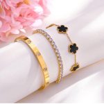 Stackable Bracelets - 3 piece Stainless Steel