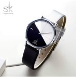 SKENGKE - SK Women’s Watch Leather Band - black & white - Image 3