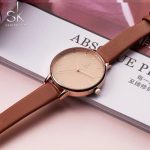 SHENGKE - SK Women’s Watch Leather Band - brown - Image 4