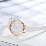 SHENGKE - SK Women’s Watch Leather Band - white - Image 3