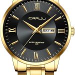 CRRJU Men’s Watch Stainless Steel - gold